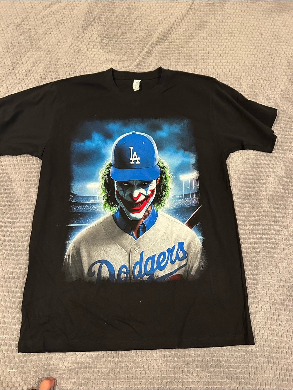 Los Angeles Dodgers joker Graphic Tee - Black Halloween